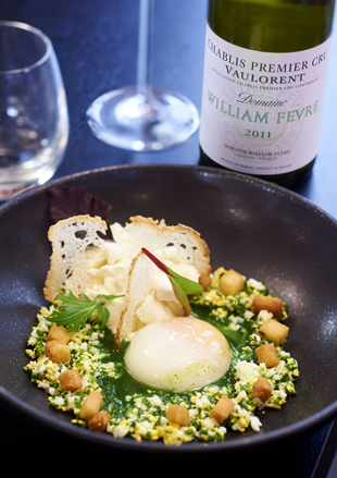 An original Wine and Food pairing with our Chablis Vaulorent