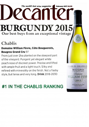 #1 Chablis in the 2015 Decanter ranking !